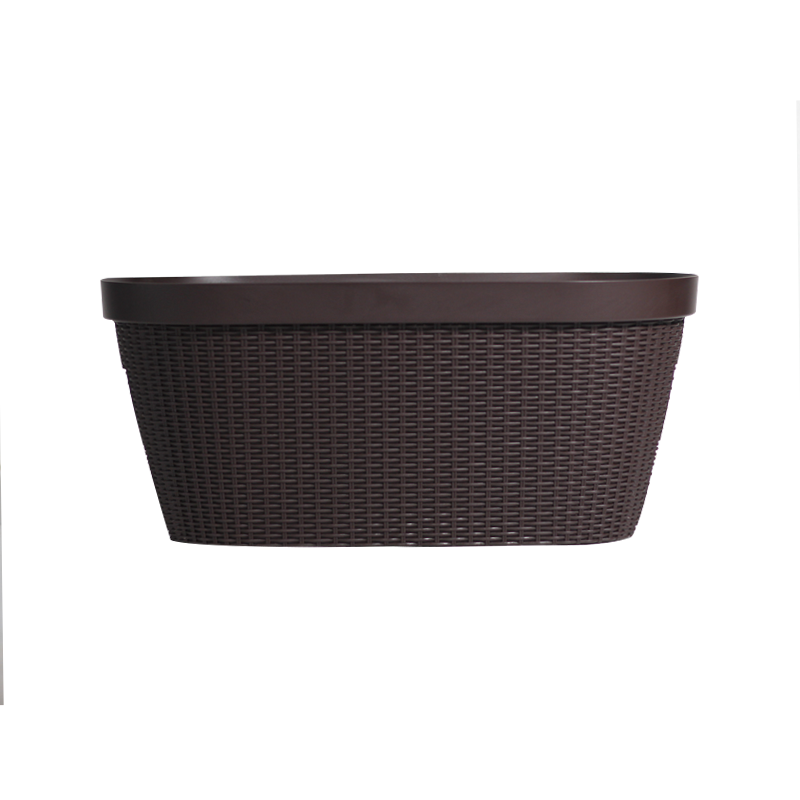 QM-3 atmungsaktives rustikaler Rattan Blumentopf