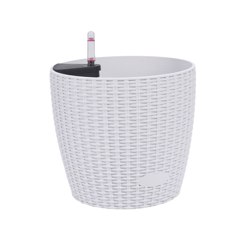 TB-3101/3102/3104/3105 Selbstwaterring rustikaler Rattan-Blütentopf