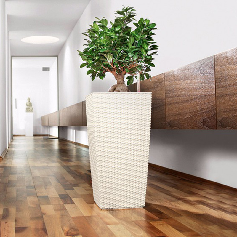 TB-03/04/05 Harmonischer schlanker Rattan Blumentopf