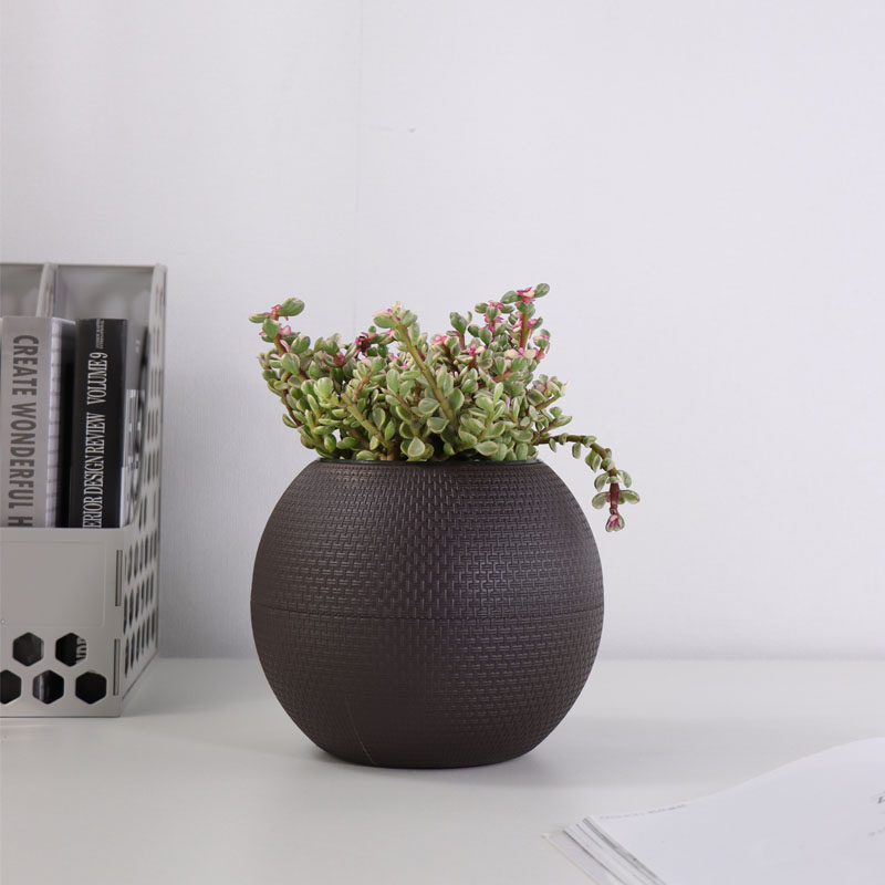 YQ-1 Eleganter zarter Rattan Blumentopf