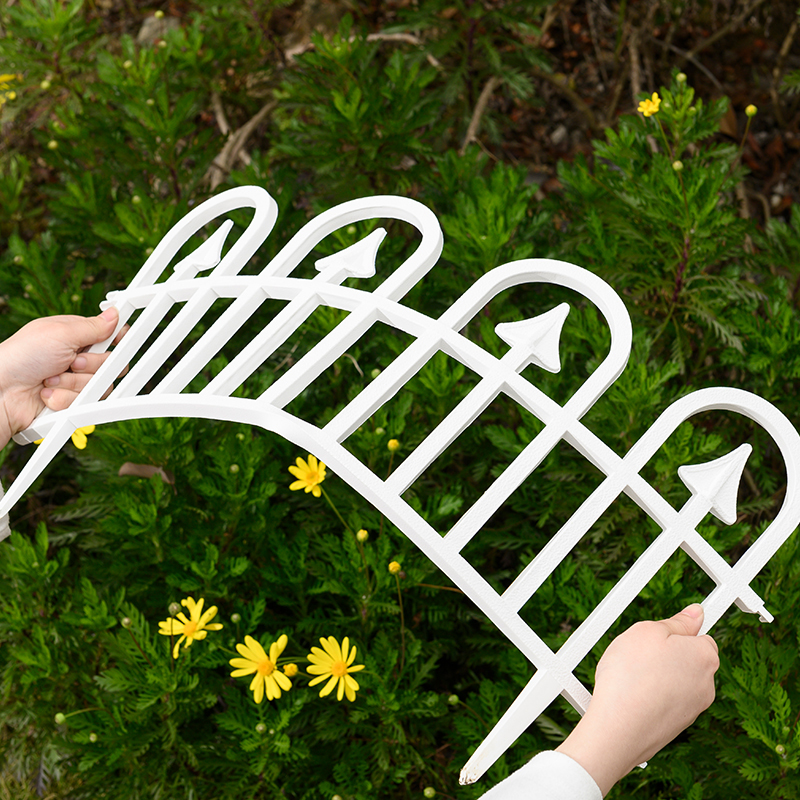 WL-004 modern aussehender Plastikgartenzaun