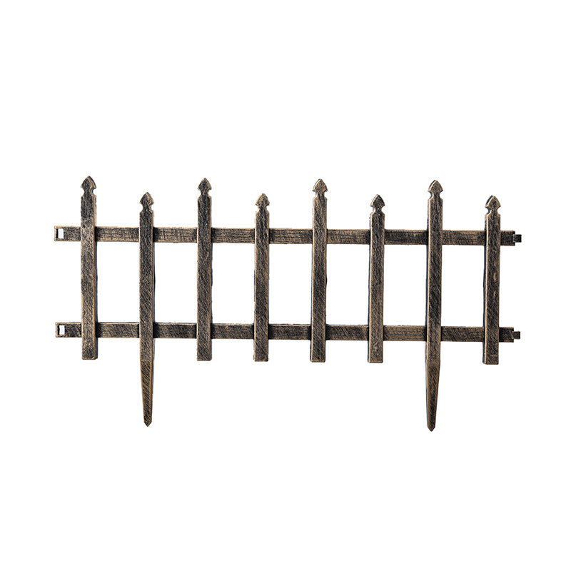 WL-002 wartungsarmer Kunststoff-Gartenzaun aus Kunststoff