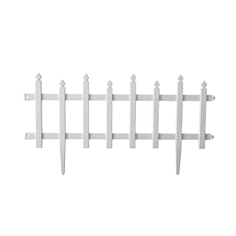 WL-002 wartungsarmer Kunststoff-Gartenzaun aus Kunststoff