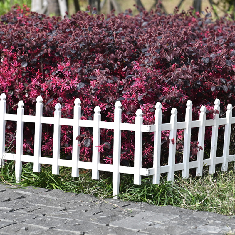 WL-002 wartungsarmer Kunststoff-Gartenzaun aus Kunststoff