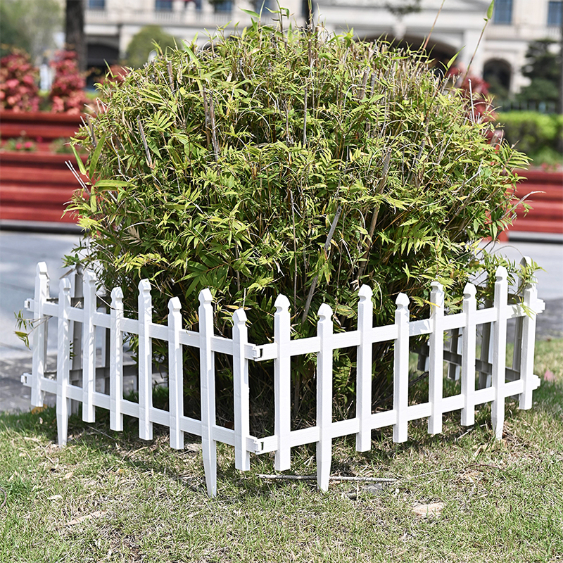 WL-002 wartungsarmer Kunststoff-Gartenzaun aus Kunststoff