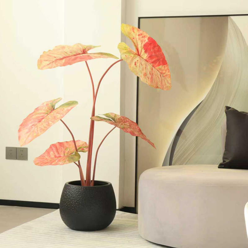 Kugelförmiger, bodenstehender Blumentopf aus Kunststoff