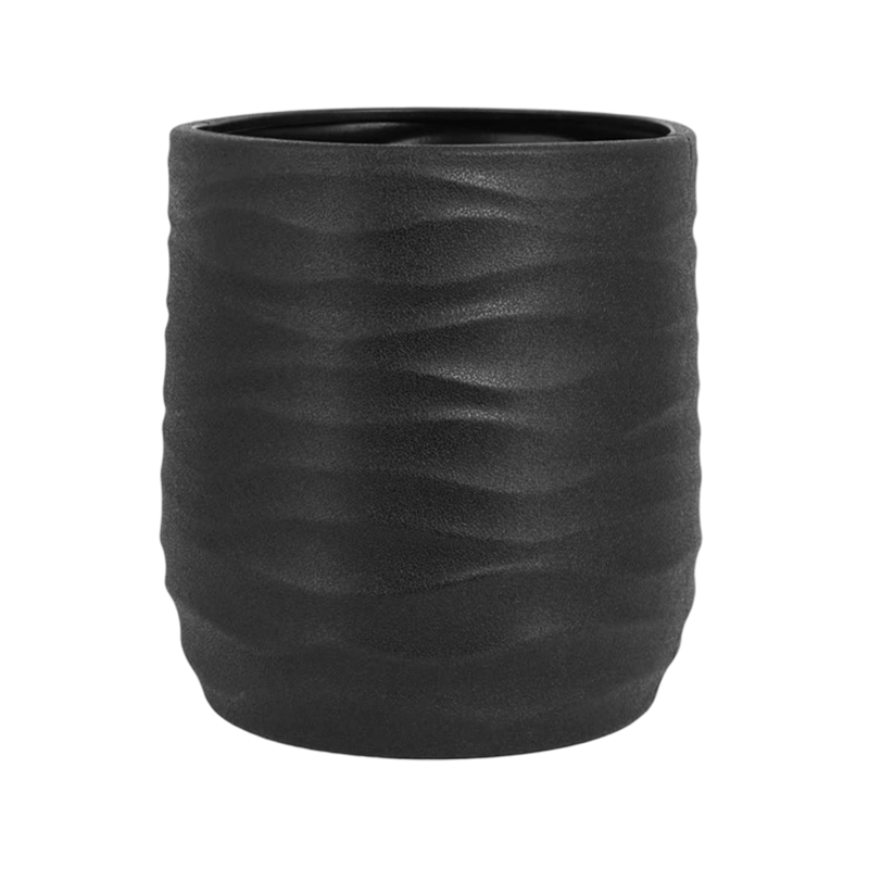Wellenförmiger, bodenstehender dekorativer Blumentopf